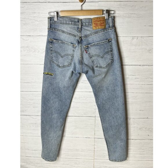 Levis Jeans Mens Size 29X30 Slim Taper Butterfly Dragonfly Embroidered - Picture 11 of 16